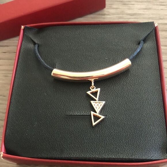 CHOKER SIGNS ZIRCONIA + ROSÉ GOLD PLATED - Picture 8 of 10